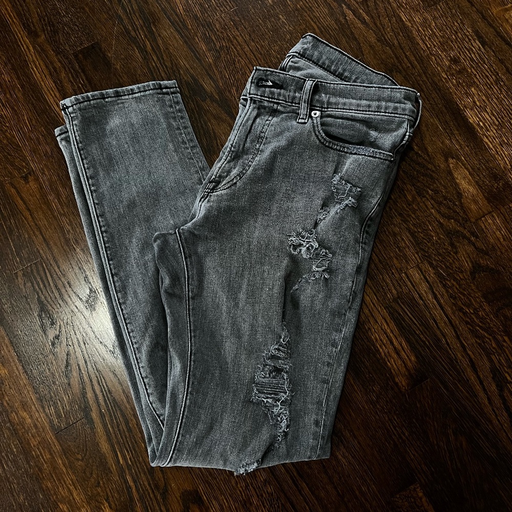 Men's Skinny Stretch Ripped Jeans